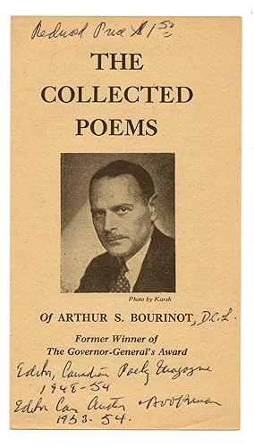 Prospectus and order form for Bourinot's "The Collected Poems"