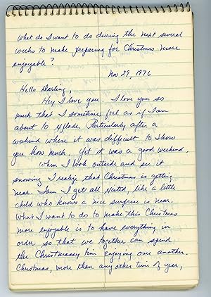 HANDWRITTEN LOVE LETTERS FROM MAN to WOMAN 1976