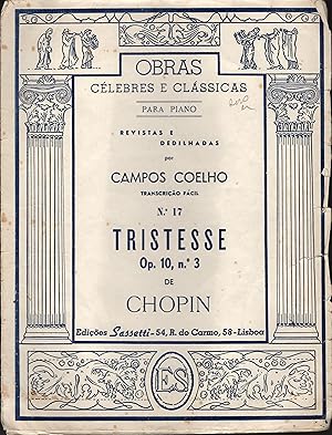 TRISTESSE Op. 10, nº 3 de CHOPIN