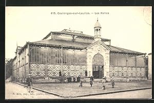Carte postale Coulonges-sur-Lautize, Les Halles