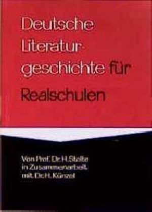 Seller image for Deutsche Literaturgeschichte fr Realschulen for sale by Versandantiquariat Felix Mcke