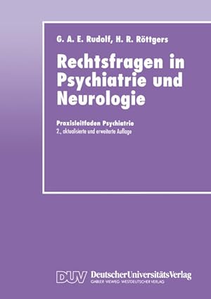 Bild des Verkufers fr Rechtsfragen in Psychiatrie und Neurologie (Praxisleitfaden Psychiatrie) zum Verkauf von Versandantiquariat Felix Mcke