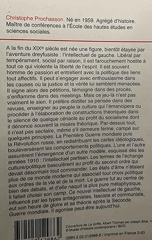 Image du vendeur pour Les Intellectuels le Socialisme et la Guerre (1900-1938) mis en vente par crealivres