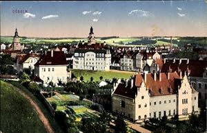 Ansichtskarte / Postkarte Döbeln in Mittelsachsen, Teilansicht der Stadt, Kirche, Zieher 4427