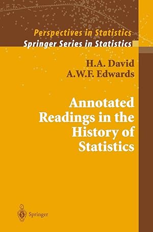 Imagen del vendedor de Annotated Readings in the History of Statistics a la venta por moluna