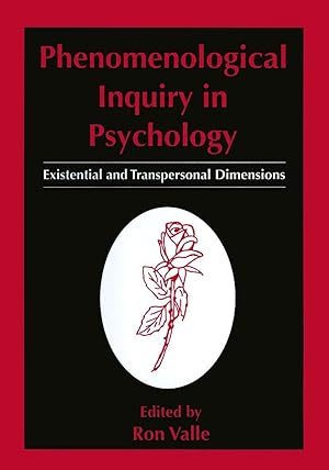 Seller image for Phenomenological Inquiry in Psychology: Existential and Transpersonal Dimensions for sale by moluna
