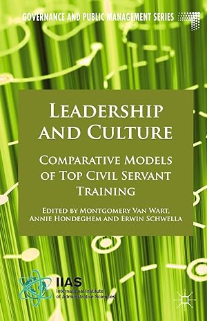 Immagine del venditore per Leadership and Culture: Comparative Models of Top Civil Servant Training venduto da moluna