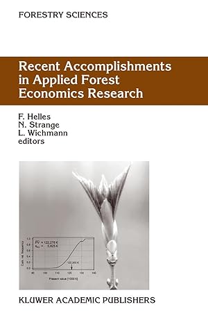 Seller image for Recent Accomplishments in Applied Forest Economics Research for sale by moluna