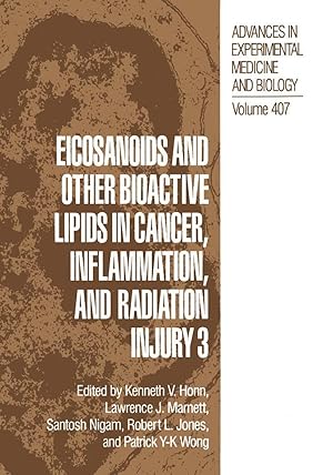 Bild des Verkufers fr Eicosanoids and Other Bioactive Lipids in Cancer, Inflammation, and Radiation Injury 3 zum Verkauf von moluna