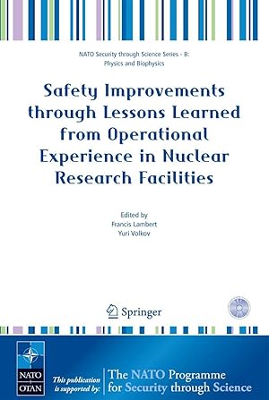 Immagine del venditore per Safety Improvements Through Lessons Learned from Operational Experience in Nuclear Research Facilities venduto da moluna