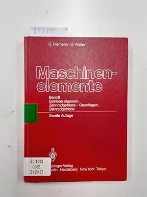 Bild des Verkufers fr Maschinenelemente: Band 2: Getriebe allgemein, Zahnradgetriebe - Grundlagen, Stirnradgetriebe zum Verkauf von Versand-Antiquariat Konrad von Agris e.K.