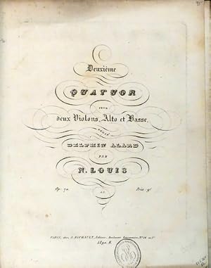 Deuxième quatuor pour deux violons, alto et basse. Op. 70