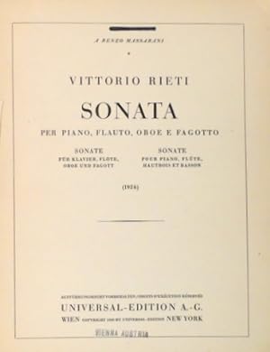 Sona per piano, flauto, oboe e fagotto (1924)