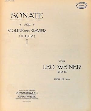 Sonate für Violine und Klavier (D dur). Op. 9