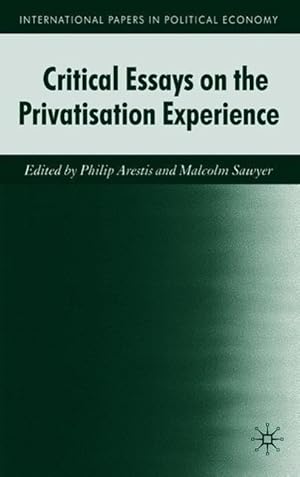 Bild des Verkufers fr Critical Essays on the Privatisation Experience zum Verkauf von moluna
