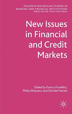 Bild des Verkufers fr New Issues in Financial and Credit Markets zum Verkauf von moluna