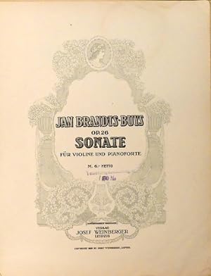 Image du vendeur pour Sonate fr Violine und Pianoforte Op. 26 mis en vente par Paul van Kuik Antiquarian Music