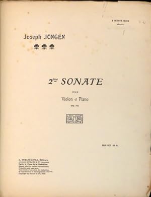 2ème sonate violon et piano (op. 34)