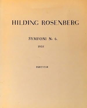 Symfoni No. 6. 1951. Partitur