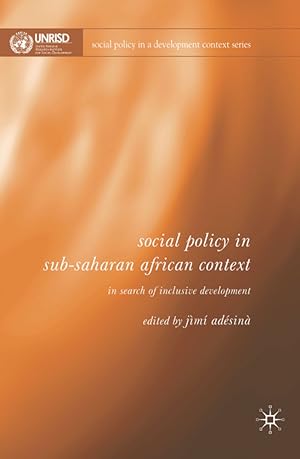 Image du vendeur pour Social Policy in Sub-Saharan African Context: In Search of Inclusive Development mis en vente par moluna