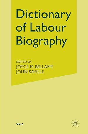 Seller image for Dictionary of Labour Biography: Volume VI for sale by moluna