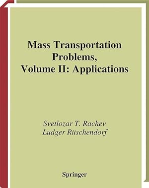 Image du vendeur pour Mass Transportation Problems: Applications mis en vente par moluna