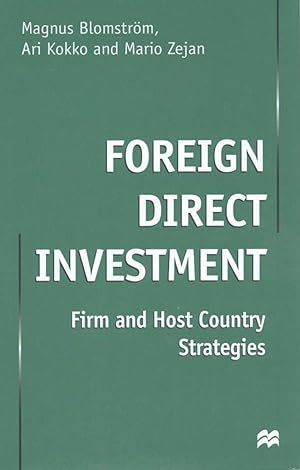 Immagine del venditore per Foreign Direct Investment: Firm and Host Country Strategies venduto da moluna