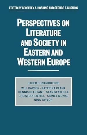 Seller image for Perspectives on Literature and Society in Eastern and Western Europe for sale by moluna