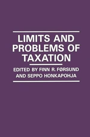 Immagine del venditore per Limits and Problems of Taxation venduto da moluna