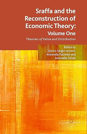 Bild des Verkufers fr Sraffa and the Reconstruction of Economic Theory: Volume One zum Verkauf von moluna