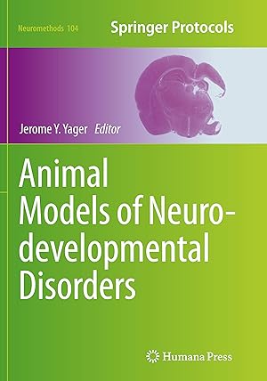 Image du vendeur pour Animal Models of Neurodevelopmental Disorders mis en vente par moluna