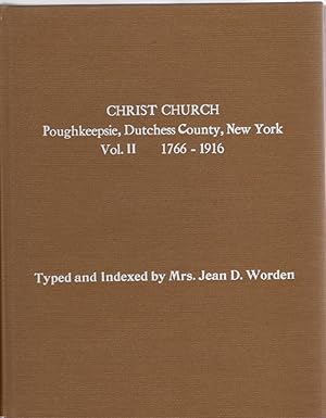 Imagen del vendedor de The Records of Christ Church Poughkeepsie, New York Volume II a la venta por McCormick Books