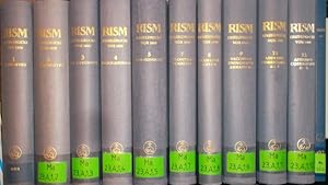 Imagen del vendedor de Internationales Quellenlexikon der Musik (RISM): Einzeldrucke vor 1800 (KONVOLUT aus 11 Bnden) - hier vorhanden: Bd.1-5, 7-9; 11-12/ Gesamtverzeichnis (Band 6 fehlt; Band 10 nicht erschienen) a la venta por books4less (Versandantiquariat Petra Gros GmbH & Co. KG)