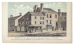 Grocery & Tea Store, corner of Spring & Crosby St. N.Y. 1826.