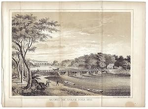 (New York). Macombs Dam, Harlem River, 1850.