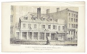 Atlantic Garden House (Burns' Coffee House in 1765). Broadway, opposite Bowling Green.