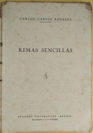 Imagen del vendedor de Rimas Sencillas. a la venta por Carmichael Alonso Libros