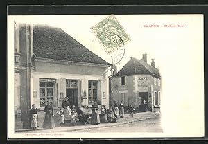 Carte postale Ouanne, Maison Raux
