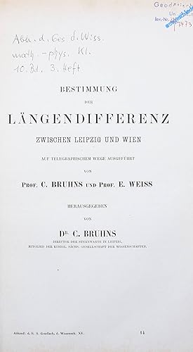 Bestimmung der Längendifferenz zwischen Leipzig und Wien.