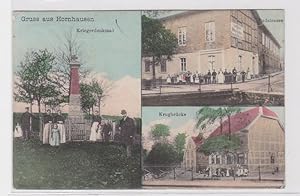 Bild des Verkäufers für 98065 Mehrbild Ak Gruß aus Hornhausen 109 - Kriegerdenkmal, Krugbrücke, Badstr. zum Verkauf von Versandhandel für Sammler