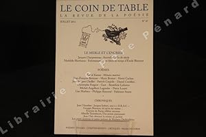 Image du vendeur pour Le Coin de Table, N47 : Le Merle et l'encrier : Surralisme fin de sicle (Jacques Charpentreau) - Enluminures et ex-libris au temps d'Emile Blmont (Mathilde Martineau) // Pomes // Chroniques mis en vente par Librairie-Bouquinerie Le Pre Pnard