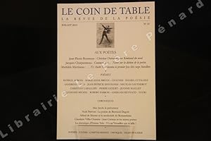 Image du vendeur pour Le Coin de Table, N55 : Aux potes : Christian Dotremont, un Rimbaud du nord (Jean-Pierre Rousseau) - Comment dire. Notes sur la diction de la posie (Jacques Charpentreau) - .Et Andr Gill inventa le premier jeu de Sept Familles (Mathilde Martineau) // Pomes // Chroniques mis en vente par Librairie-Bouquinerie Le Pre Pnard