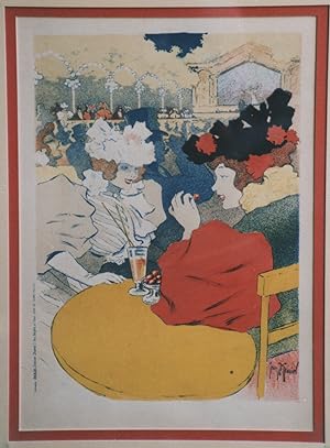 "TRIANON CONCERT" Litho avant-la-lettre par Georges MEUNIER (1895)/ Imp. CHAIX Paris / Entoilée e...