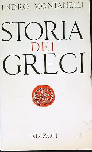 Bild des Verkufers fr Storia dei greci zum Verkauf von Librodifaccia