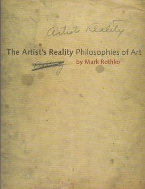 Seller image for The Artist's Reality_ Philosophy of Art for sale by San Francisco Book Company