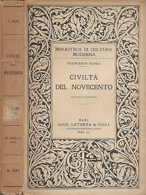 Bild des Verkufers fr Civilt del Novecento zum Verkauf von Biblioteca di Babele