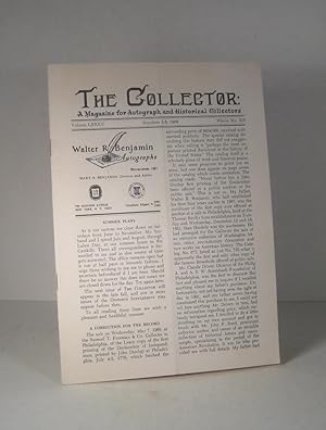 The Collector : A Magazine for Autographs and Historical Collectors. Volume LXXXII, numbers 5-8, ...