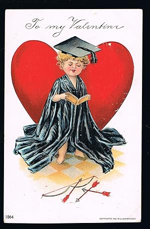 Cupid Graduate Valentine's Postcard