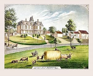 1875 Warwick, Orange Co., NY Benedict Residence - Color Giclee Print