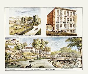 1875 Newburgh, Pine Bush, Cornwall, Orange Co., NY - Views Color Giclee Print